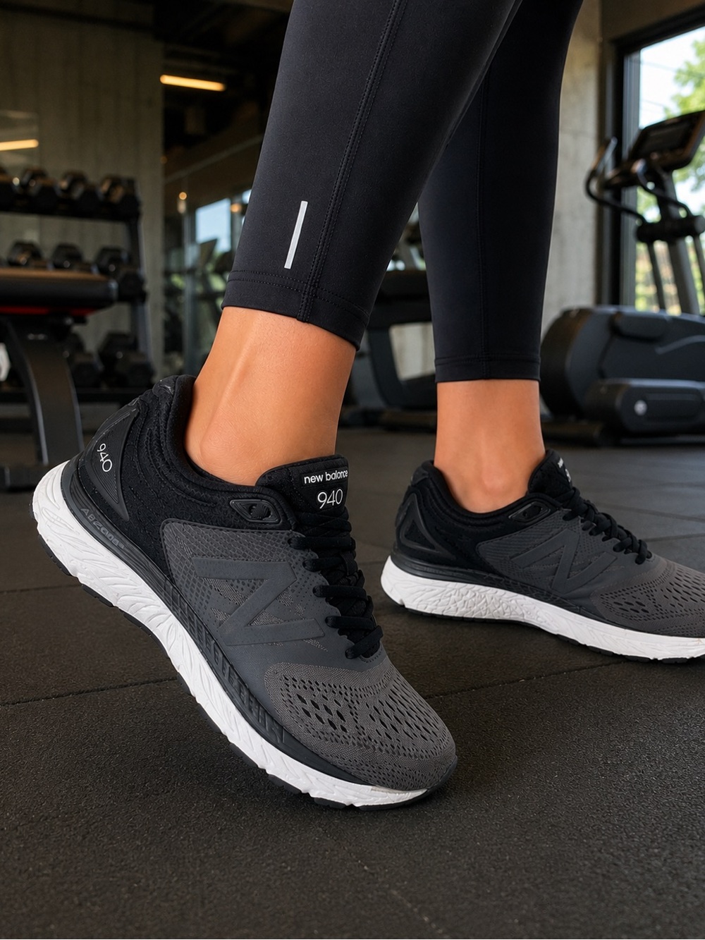 New Balance 940v4 Running Shoes Women’s 7.5 Wide 2E Gray Black